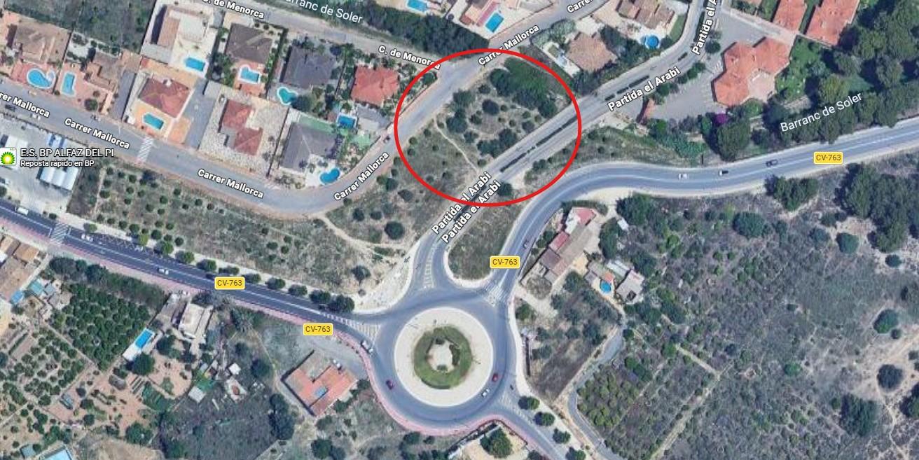 Parcela urbana en la zona de Arabí, Alfaz del Pi