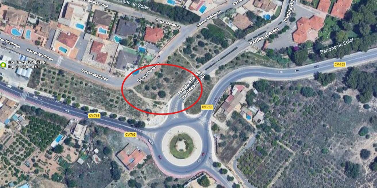 Parcela urbana de 894 m² en la exclusiva zona de Arabí, Alfaz del Pi