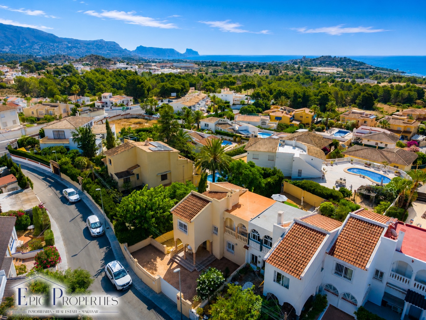 Reihenhaus mit beeindruckendem Meerblick in Bello Horizonte, La Nucía