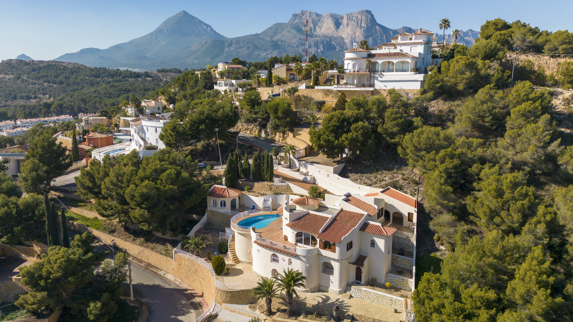 Magnifique villa individuelle avec vue imprenable à Alfaz del Pi
